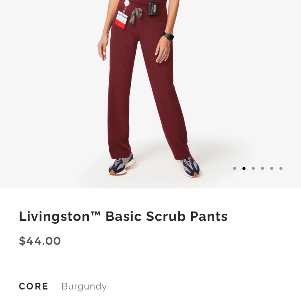 FIGS Woman’s Burgandy Scrub pant